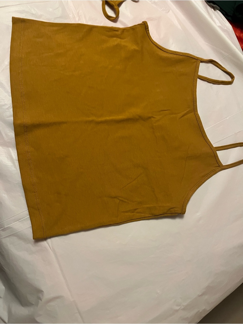 wild fable Mustard Slim-Strap Cami Tank 
2x1$5